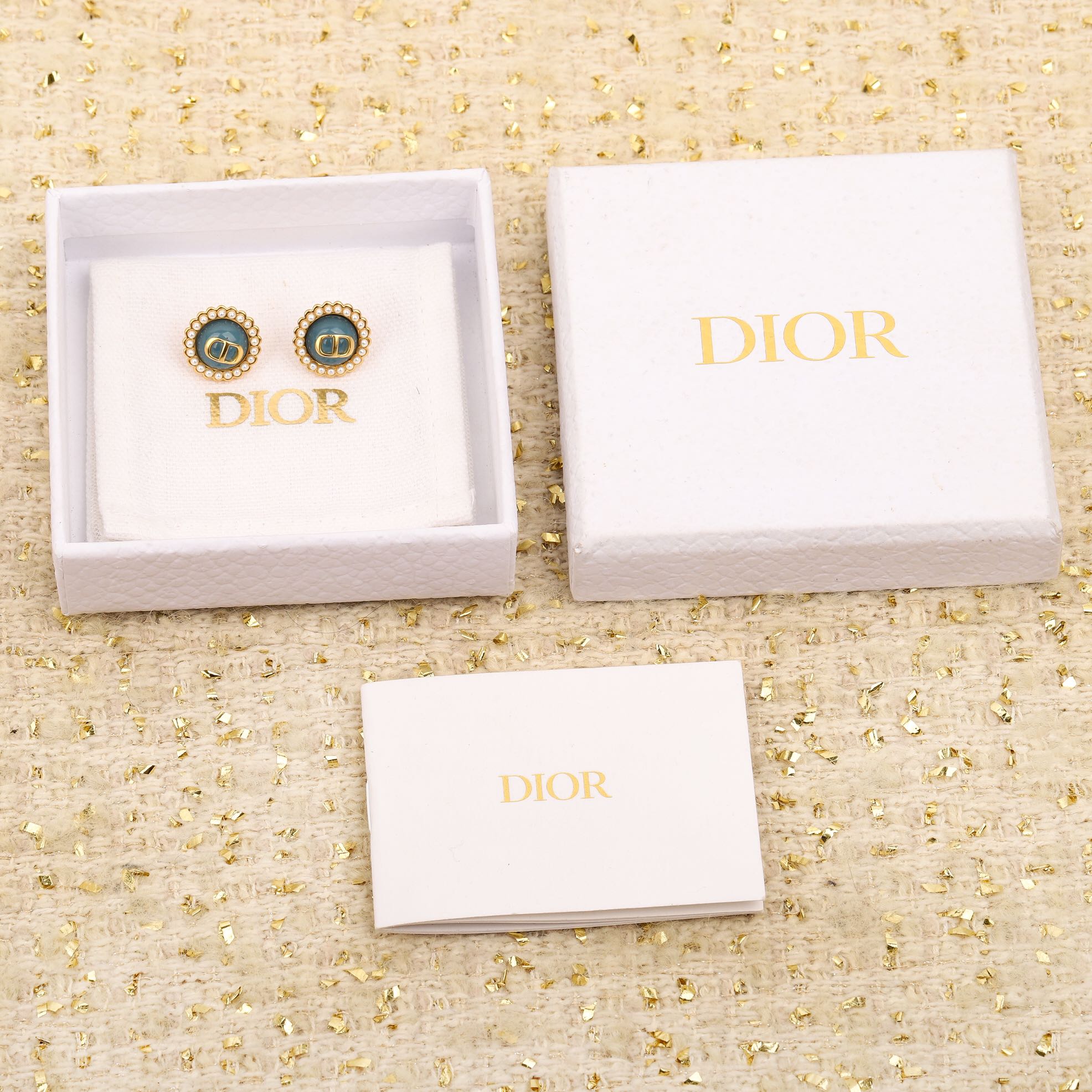 Dior glass bead earrings