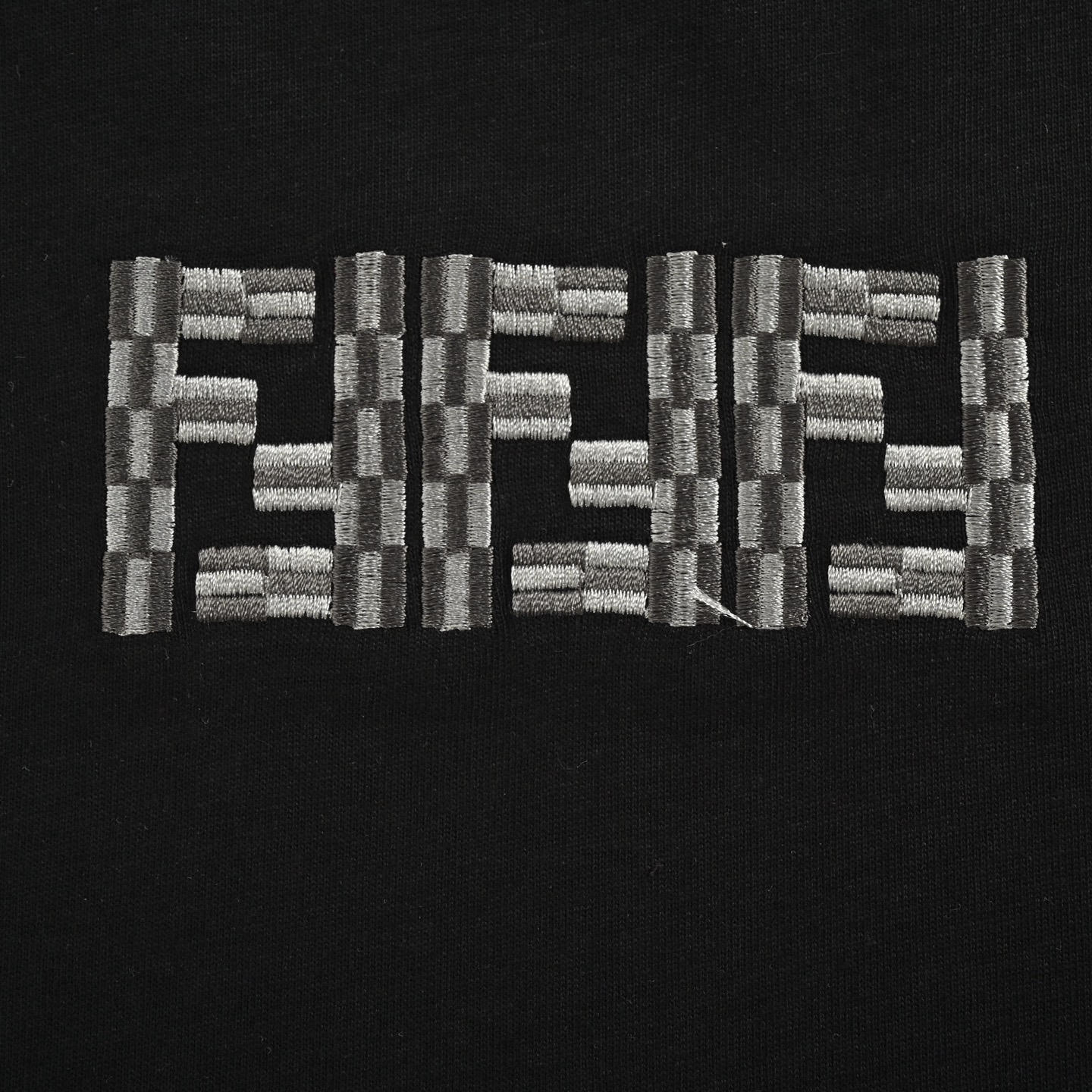 Fendi 25ss FF embroidered logo short sleeve