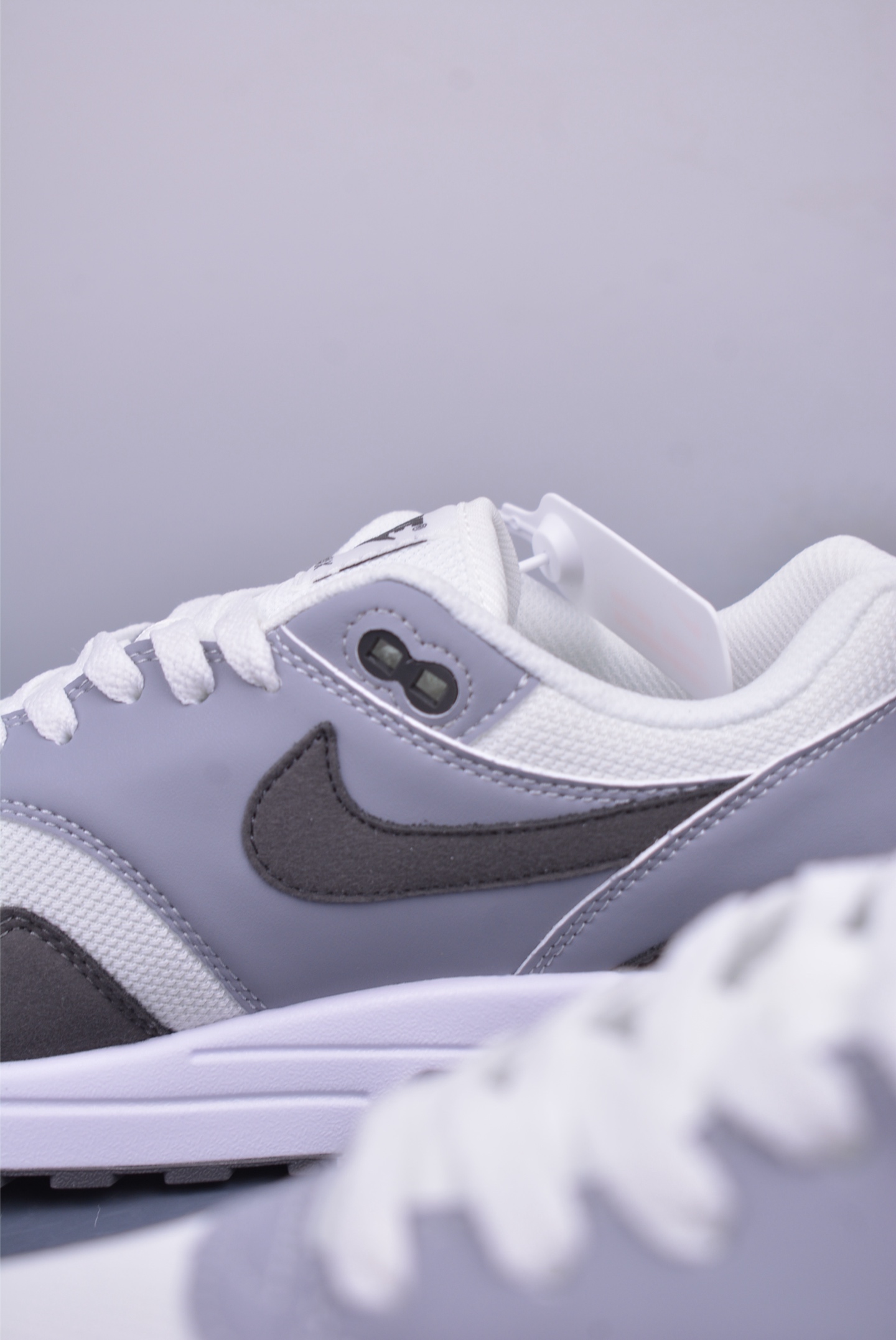Nike Air Max 1 87 original series running shoes white gray dark gray HM9936-001