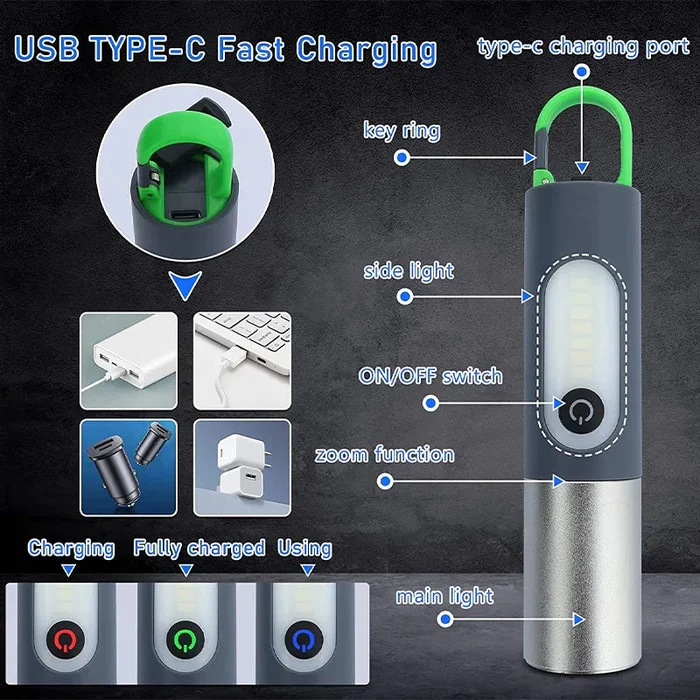 LED Rechargeable Flashlights🔥（Last day of special price, back to original price tomorrow）