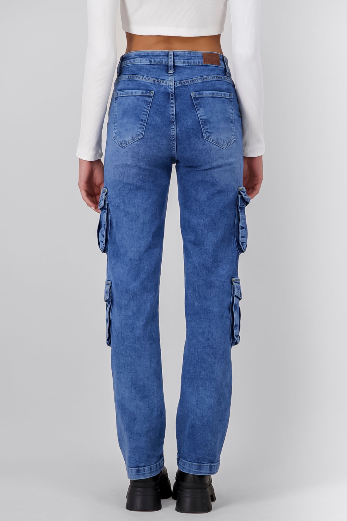 Flap Pocket Cargo Jeans