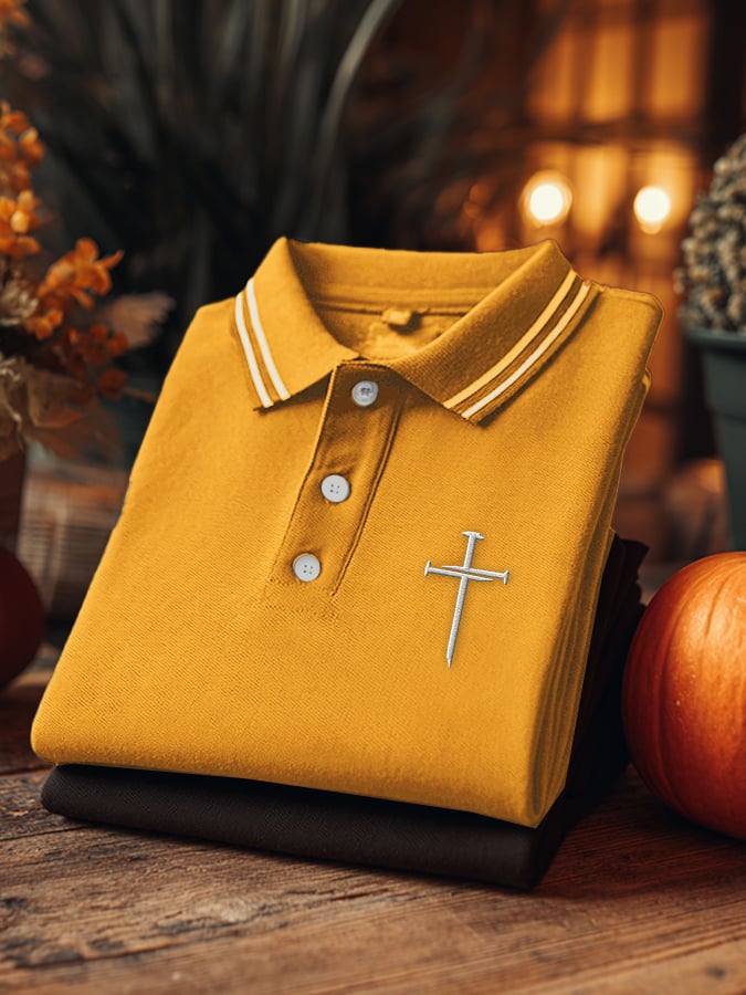Men's Casual Autumn Faith Polo