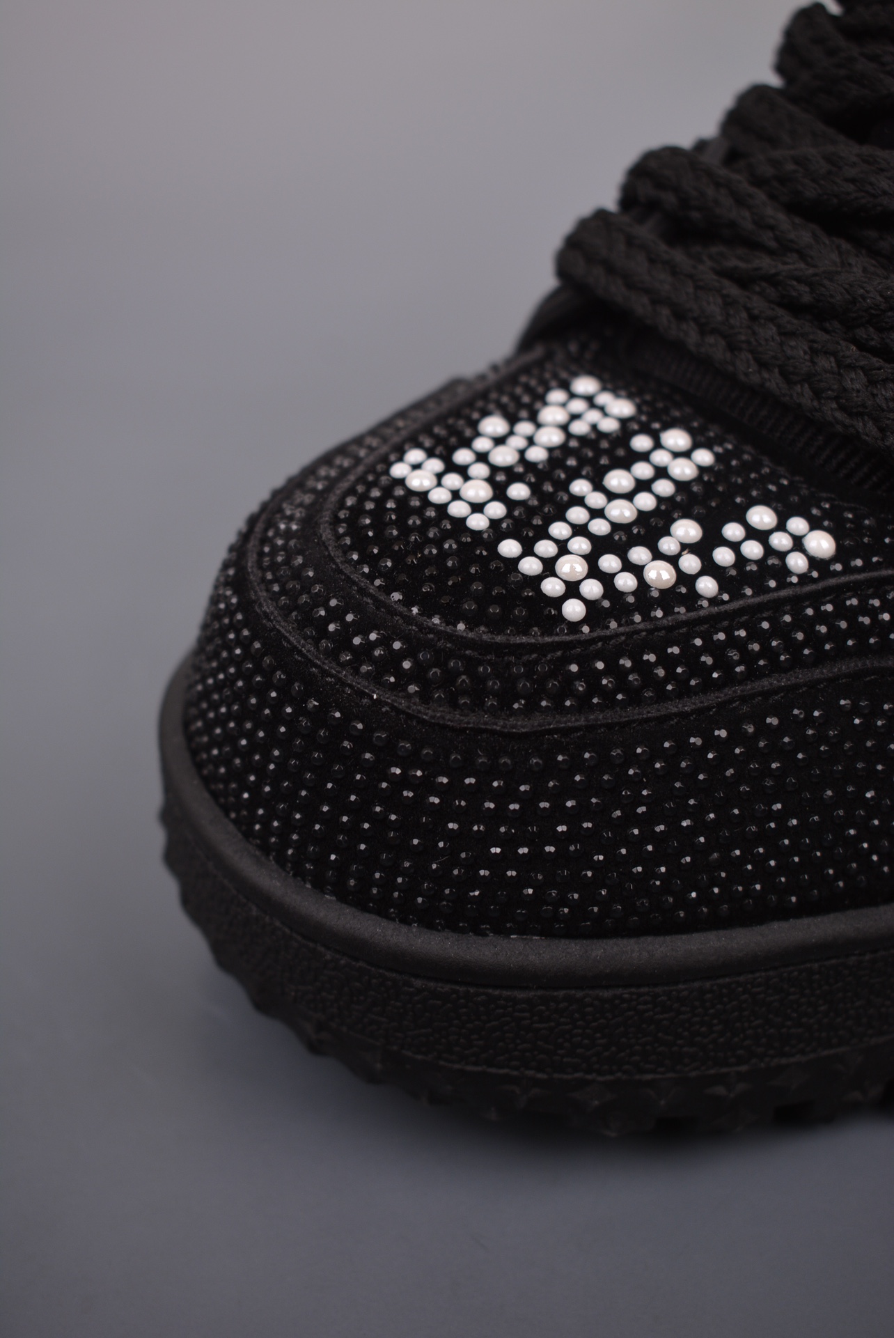 Louis Vuitton Trainer Maxi Low Sneaker Black and White Diamonds
