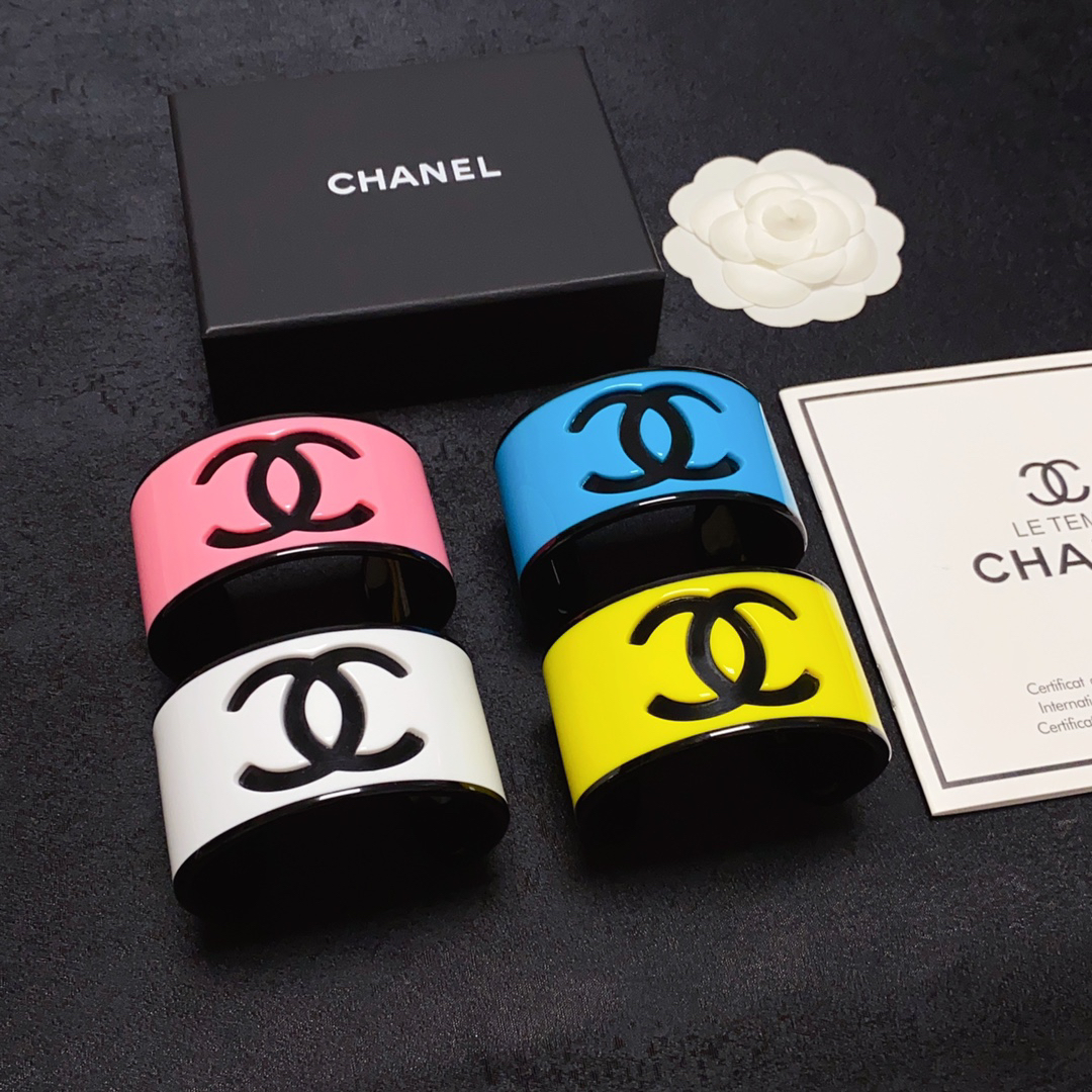 Chanel high quality acrylic colorful bracelet
