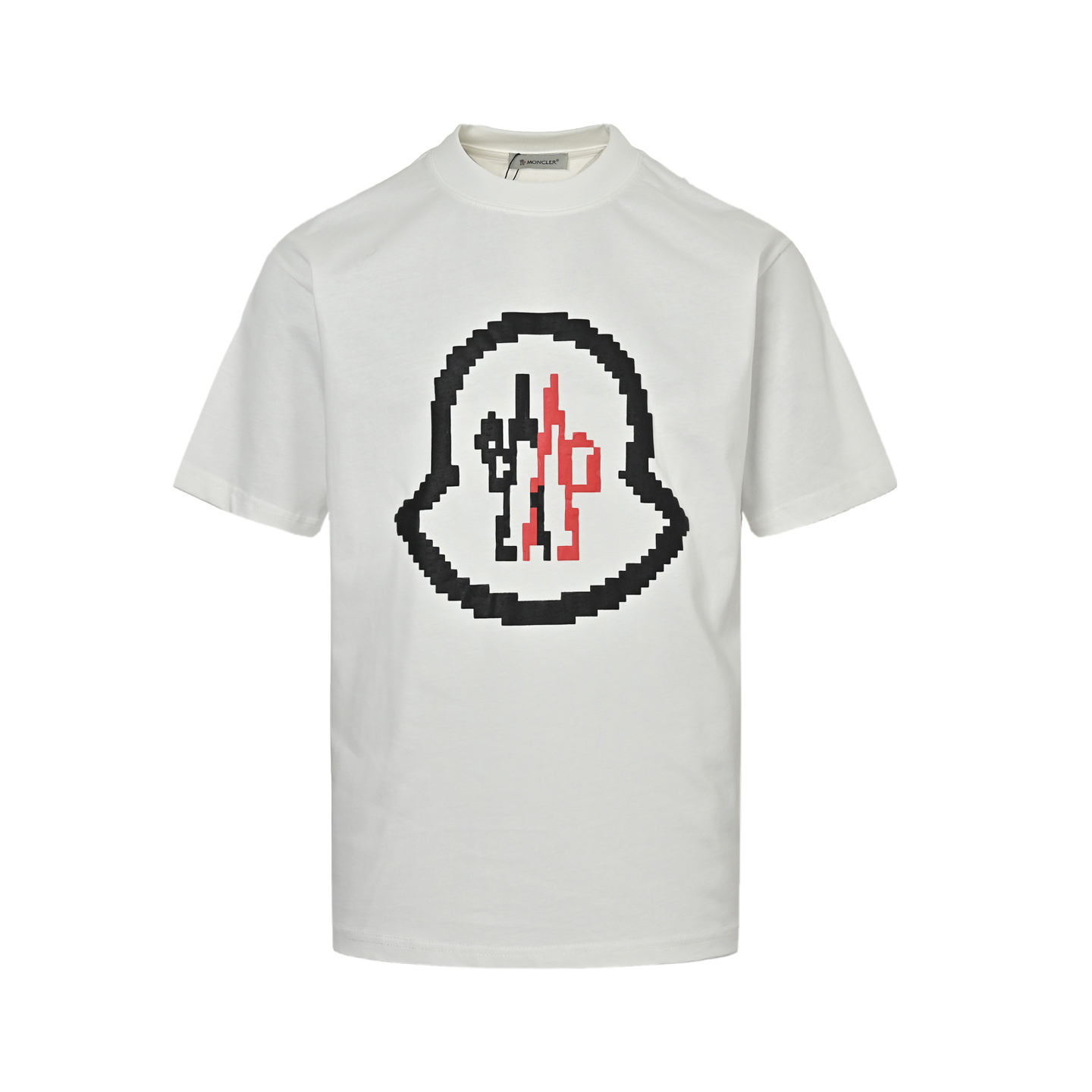 Moncler 25ss pixel blurred logo foam print short sleeves