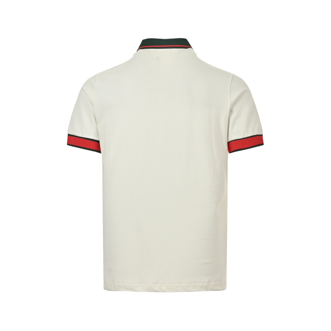 Moncler 24ss running man embroidered Polo short sleeve