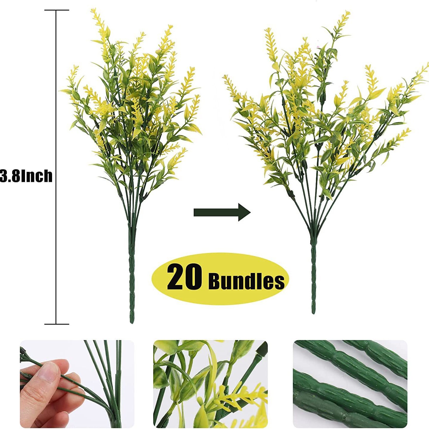 🏆Flash Sale⚡Artificial Outdoor Sunset Lavender Flowers - UV resistant, Waterproof, Windproof