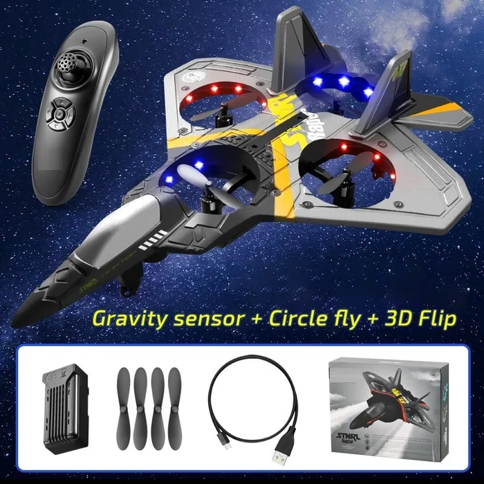 (🎁2023-Christmas Hot Sale🎁)🔥V17 Jet Fighter Stunt RC Airplane