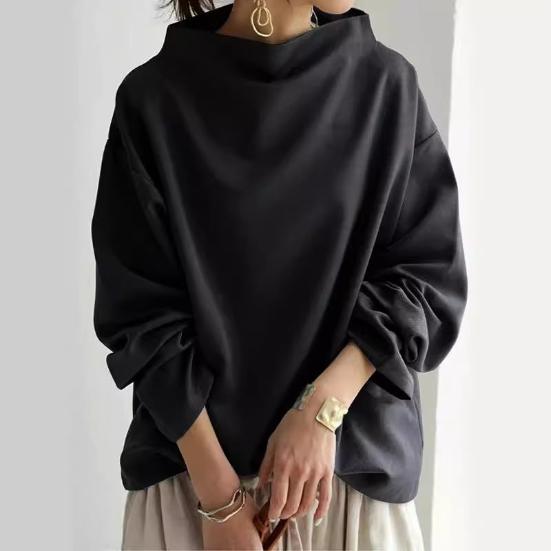 Women's Solid Color Loose-Fit Casual Top