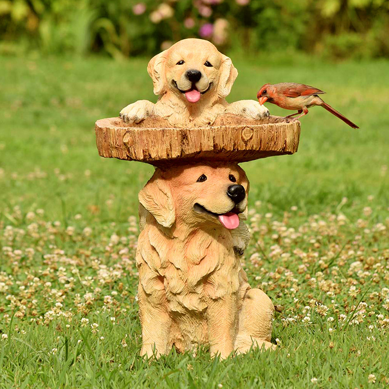 🔥Last Day-[SAVE 50% OFF]-🐕Resin Animal Figurine Bird Feeder🐤-BUY 2 GET 10% OFF & FREE SHIPPING