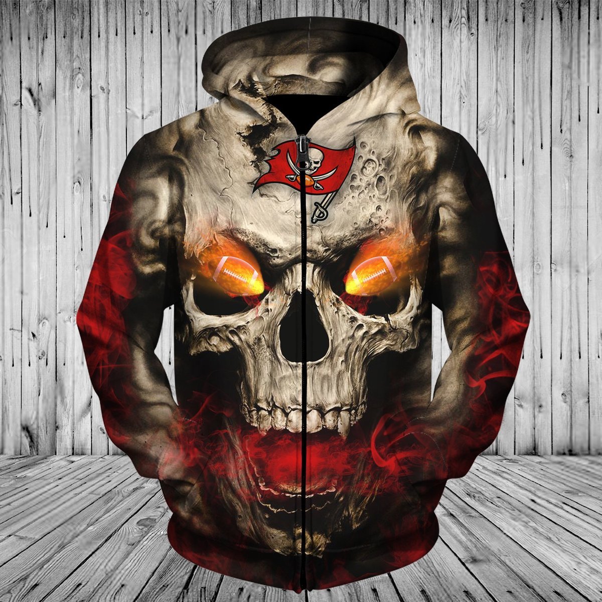 BUCCANEERS 3D HOODIE SKULL14