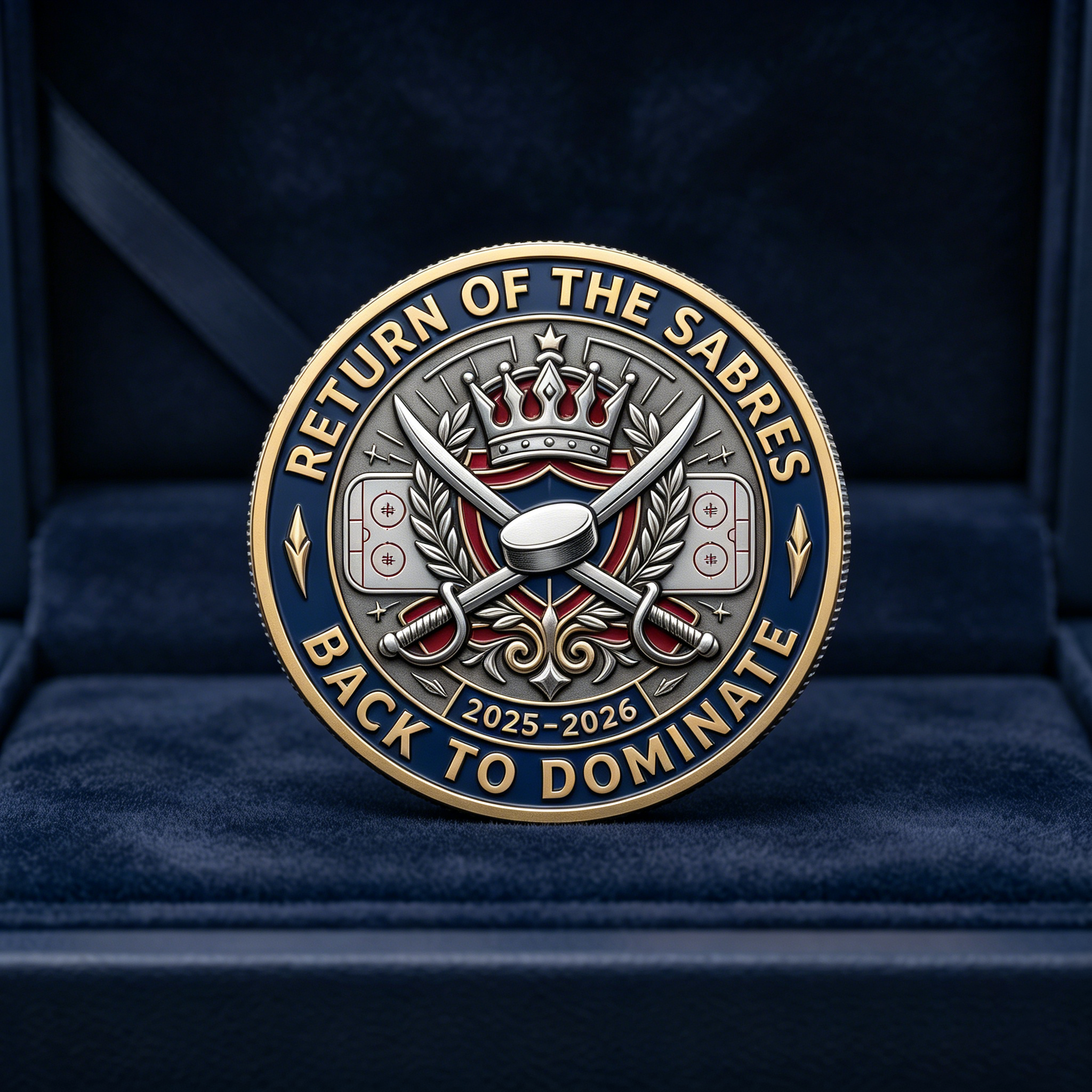 🦬 Buffalo Sabres: I Am Back Challenge Coin – Return to Glory 🏒