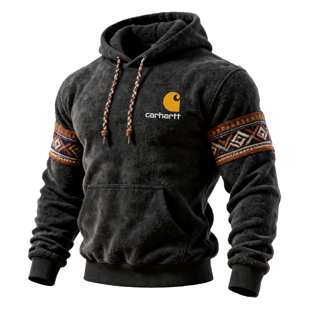 Carhartt Winter Hoodie and Jogger Set with Tribal Patterns