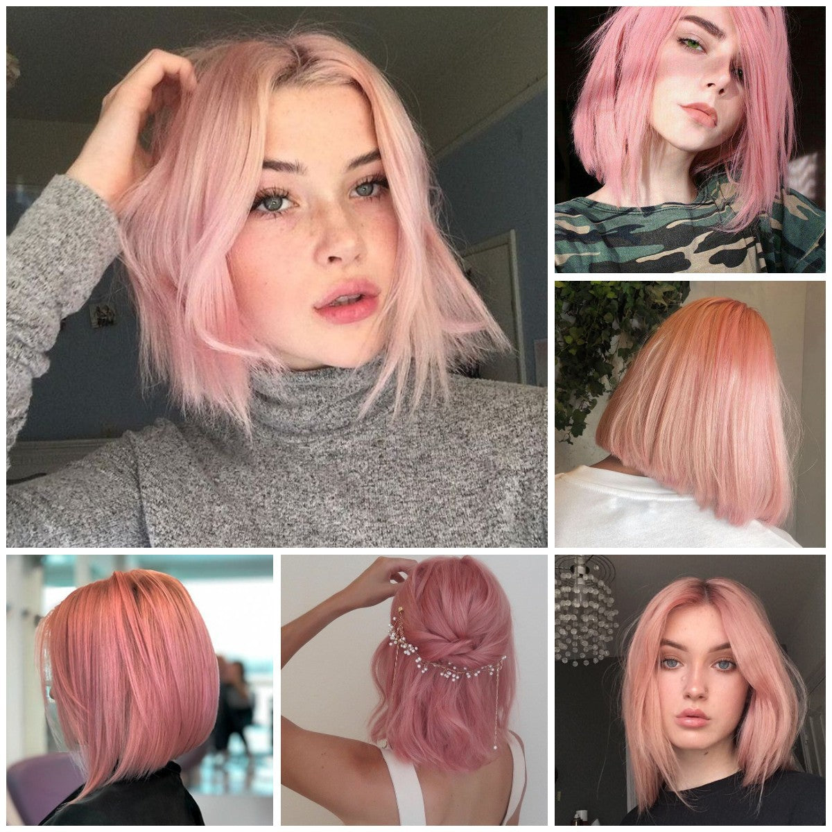 2024 Human Hair Wigs Blonde Bob Wigs|Remy gradient human hair