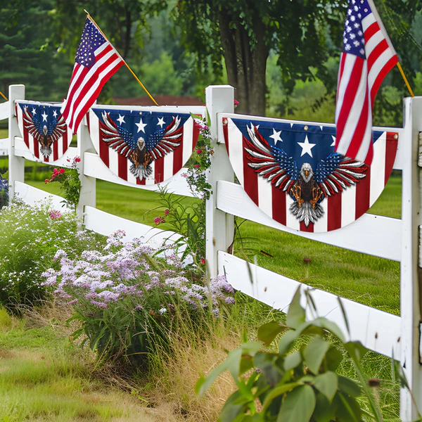 Patriot Flag Eagle Bunting Flag - Celebrate American Pride Year-Round