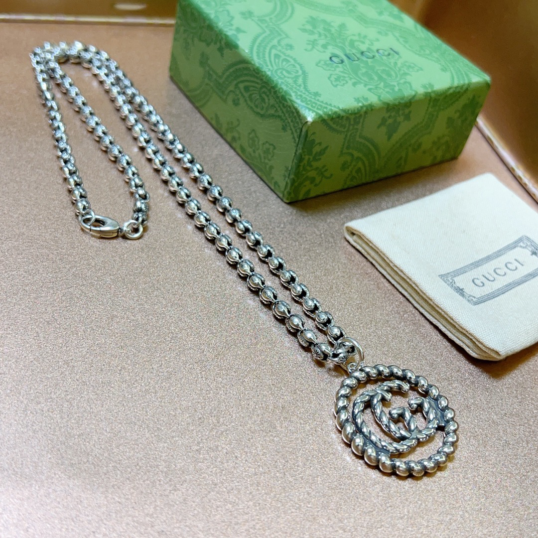 Gucci Anger Forest Series Braided GG Vintage Necklace