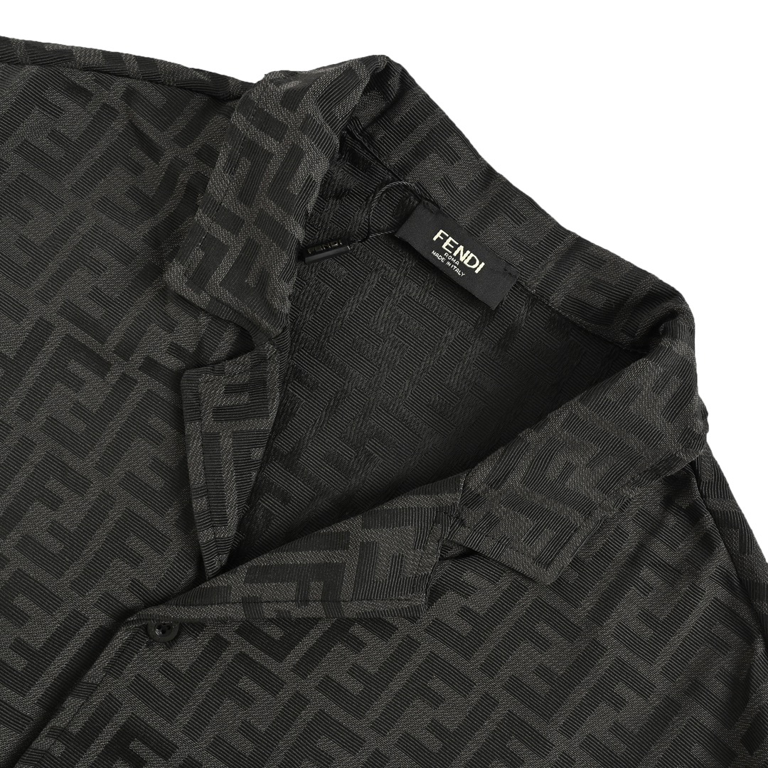 Fendi 24ss FF jacquard suit short-sleeved shirt