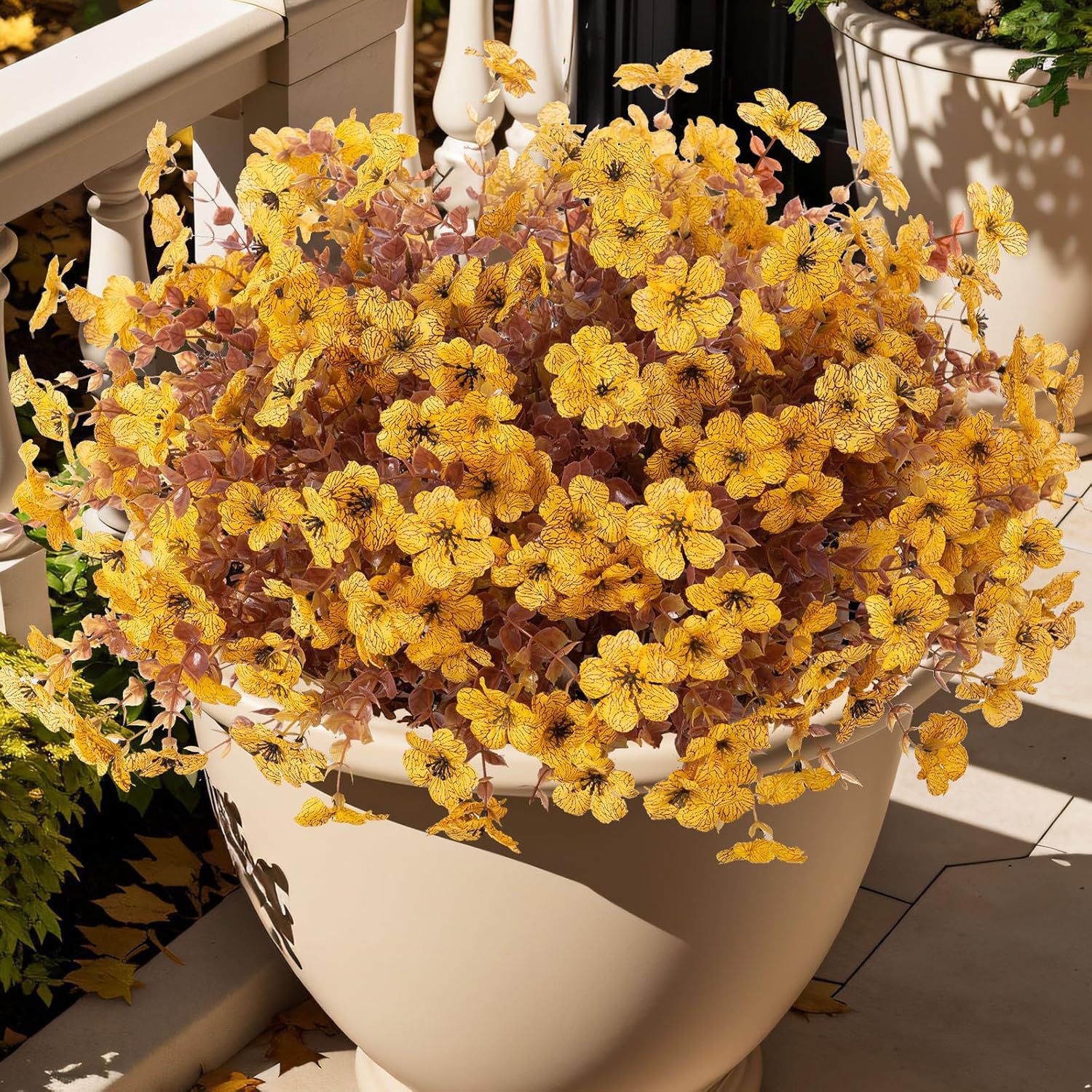 🏆Flash Sale⚡Artificial Fake Fall Plants Flowers for Outdoor Outside Decoration- UV resistant, Waterproof, Windproof