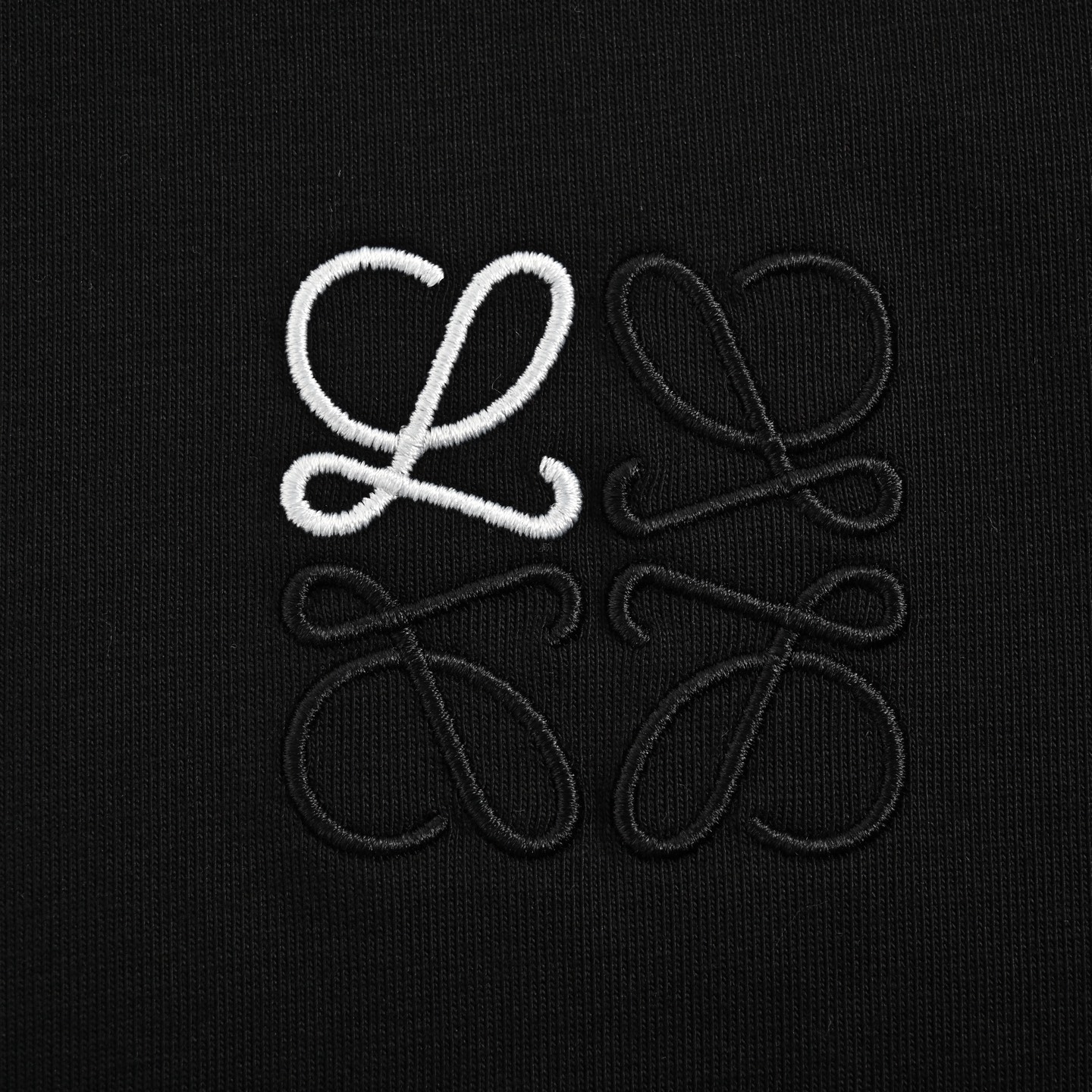 Loewe 25ss colorblock embroidered logo short sleeve