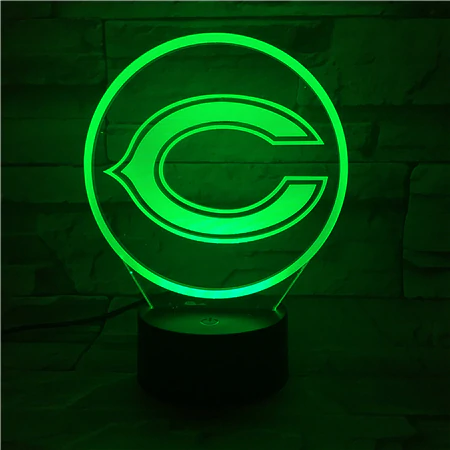 CHICAGO BEARS 3D LED LIGHT LAMP