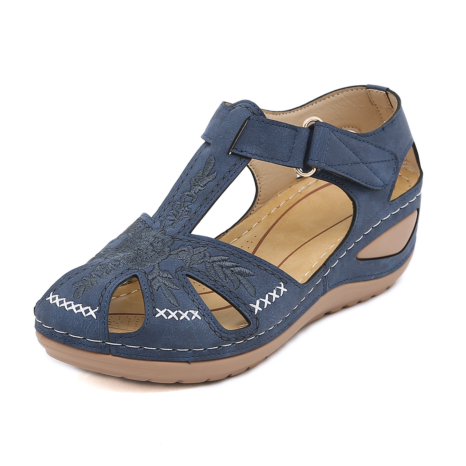 ❤️Mother's Day Sale 60% OFF❤️Hand-embroidered non-slip heeled sandals