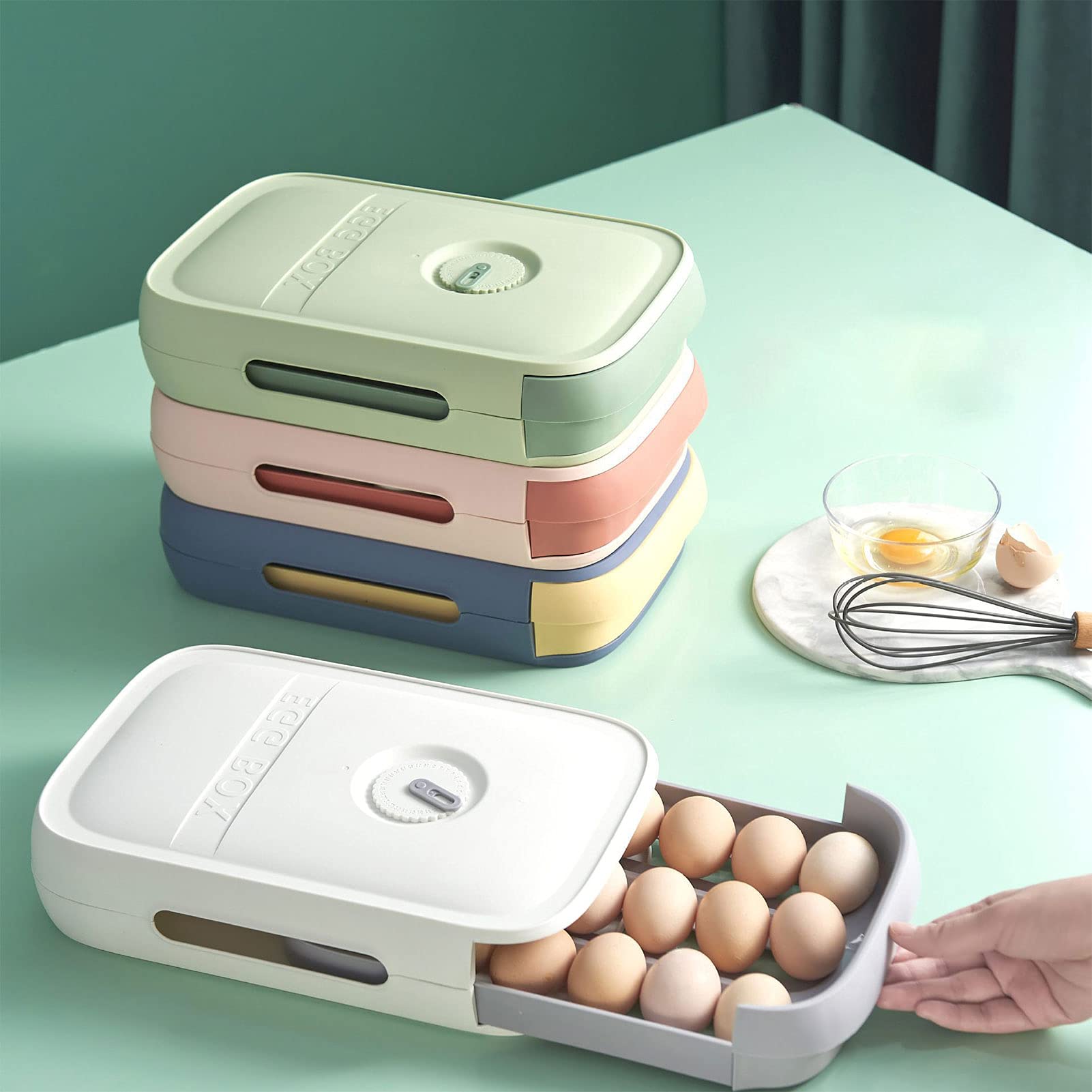 (🔥HOT SALE - 50% OFF) New Drawer Type Egg Storage Box, Buy 3 Get Extra 10% OFF