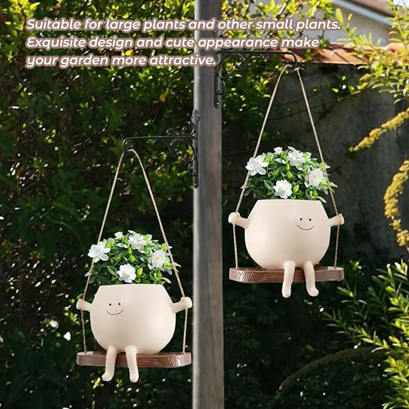 Swing Smiling Face Flower Pot🌿✨