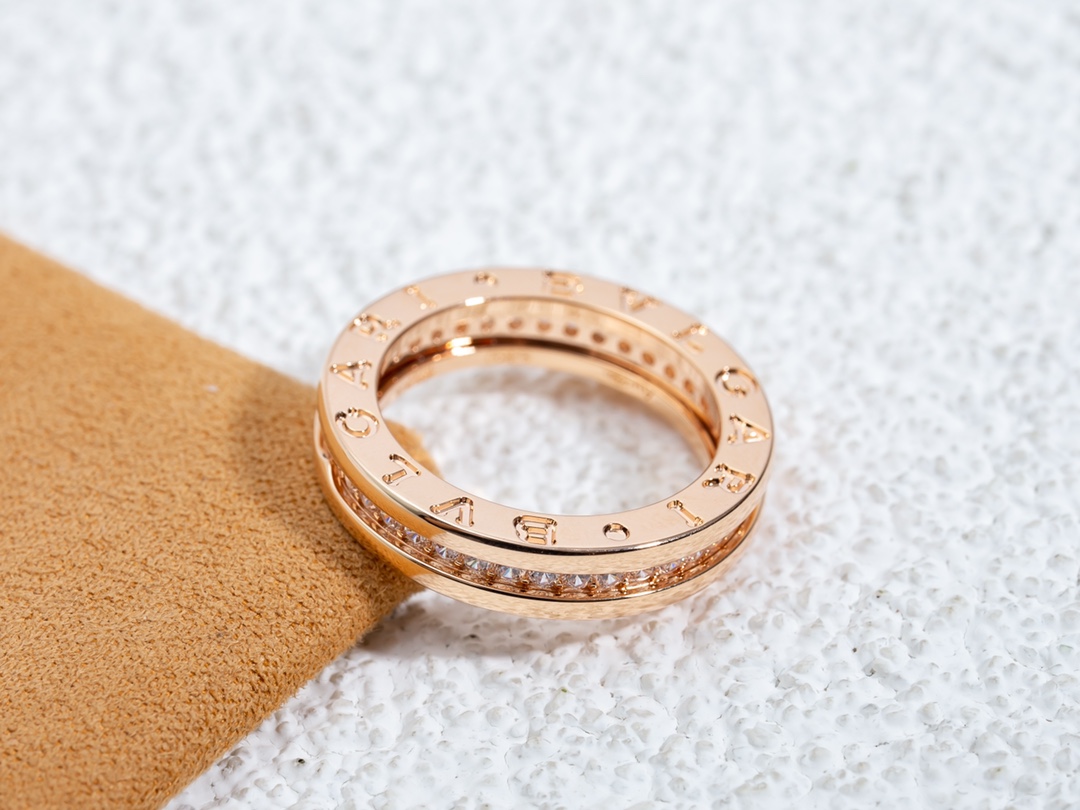 Bulgari zero single ring with diamond ring