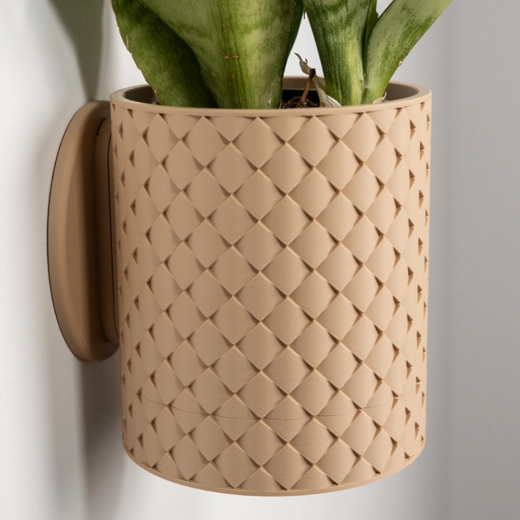 🌺🌺Basket Weave Wall Planter with Hidden Drip Tray