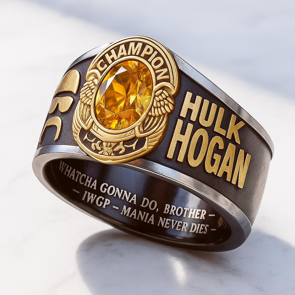 HULK HOGAN Ring & Display Box – A Tribute to a Wrestling Legend