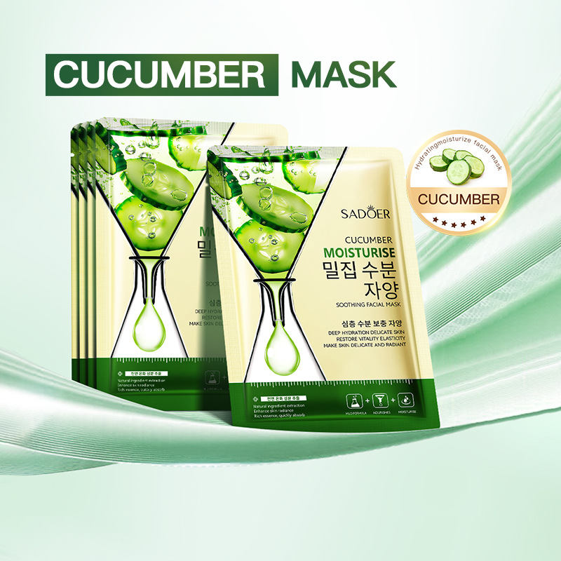 Cucumber Rejuvenating Mask Hydrating and Moisturizing Plant Fruit Mask Contains Vitamin E