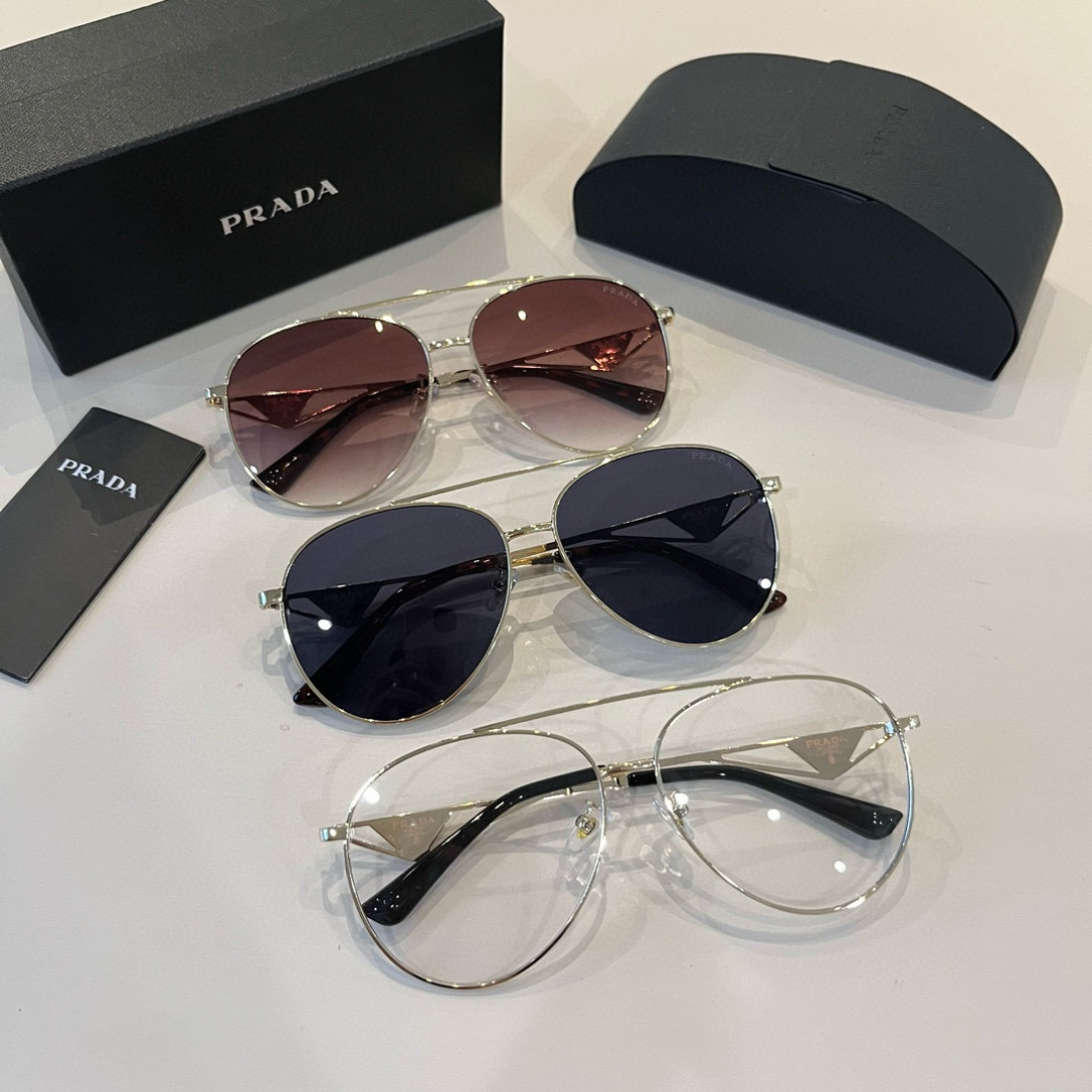 Prada round frame sunglasses