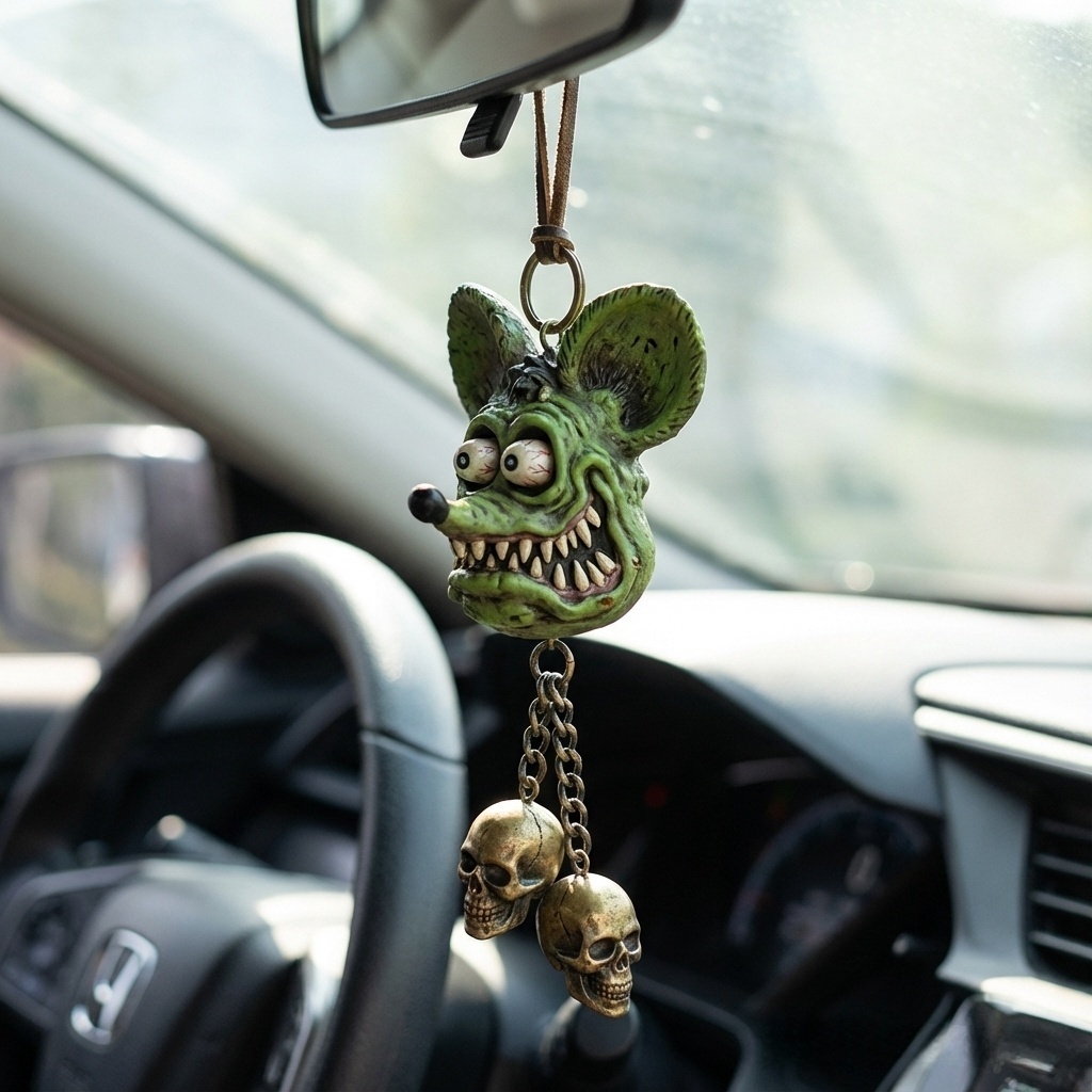 🚗🐭Rat Fink Rearview Mirror Hanger