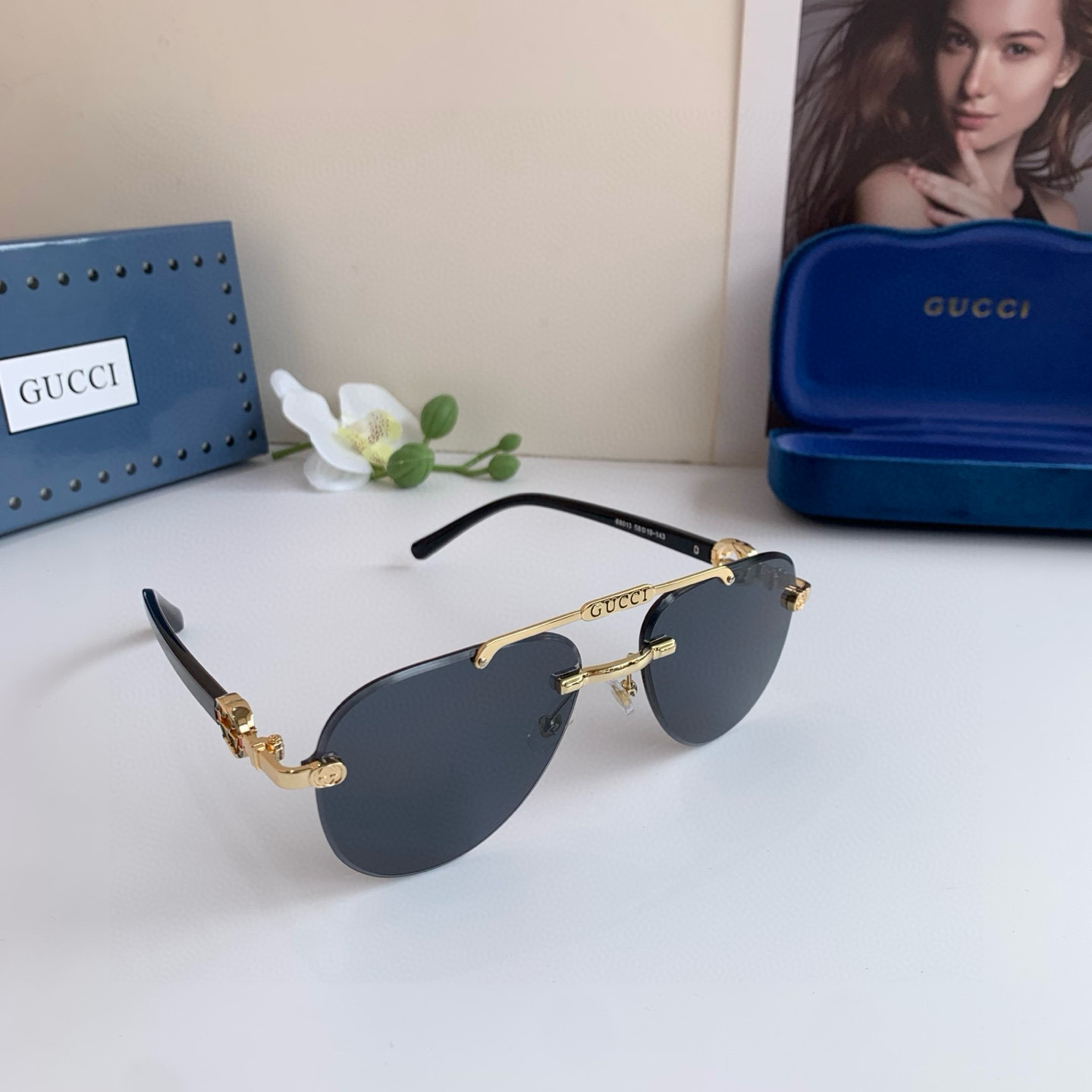 Gucci rimless sunglasses