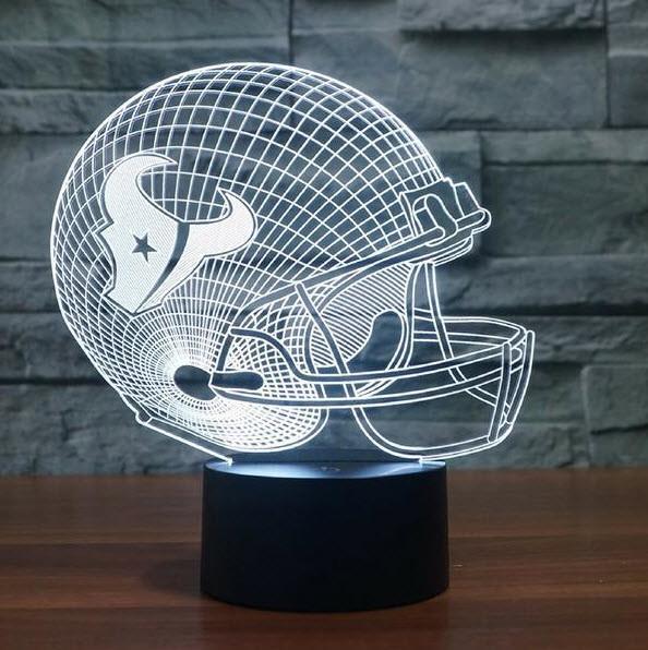 HOUSTON TEXANS 3D LED LIGHT LAMP