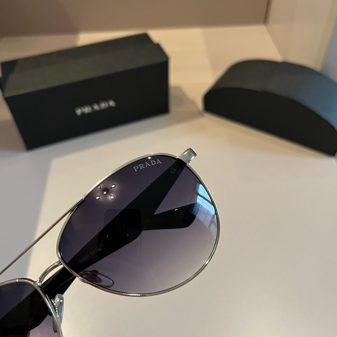 Prada round frame sunglasses