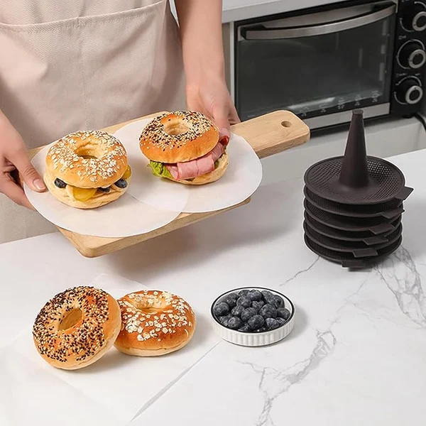 🍩🎃Early Halloween Sale👻- Lekue Bagel Maker with 6 Individual Bagel Molds (6PCS/SET)-BUY 2 SETS GET 10% OFF & FREE SHIIPPING