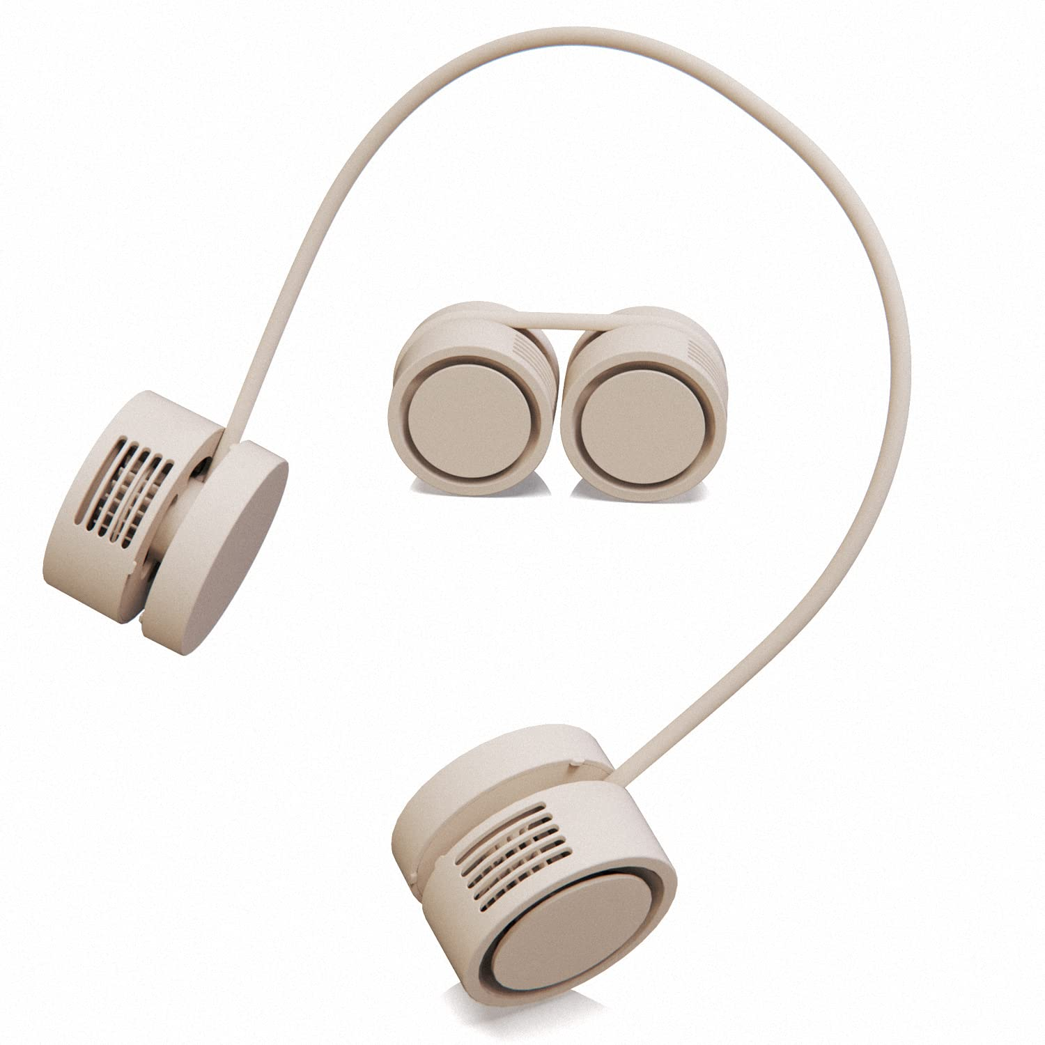 Khaki Portable Neck Fan