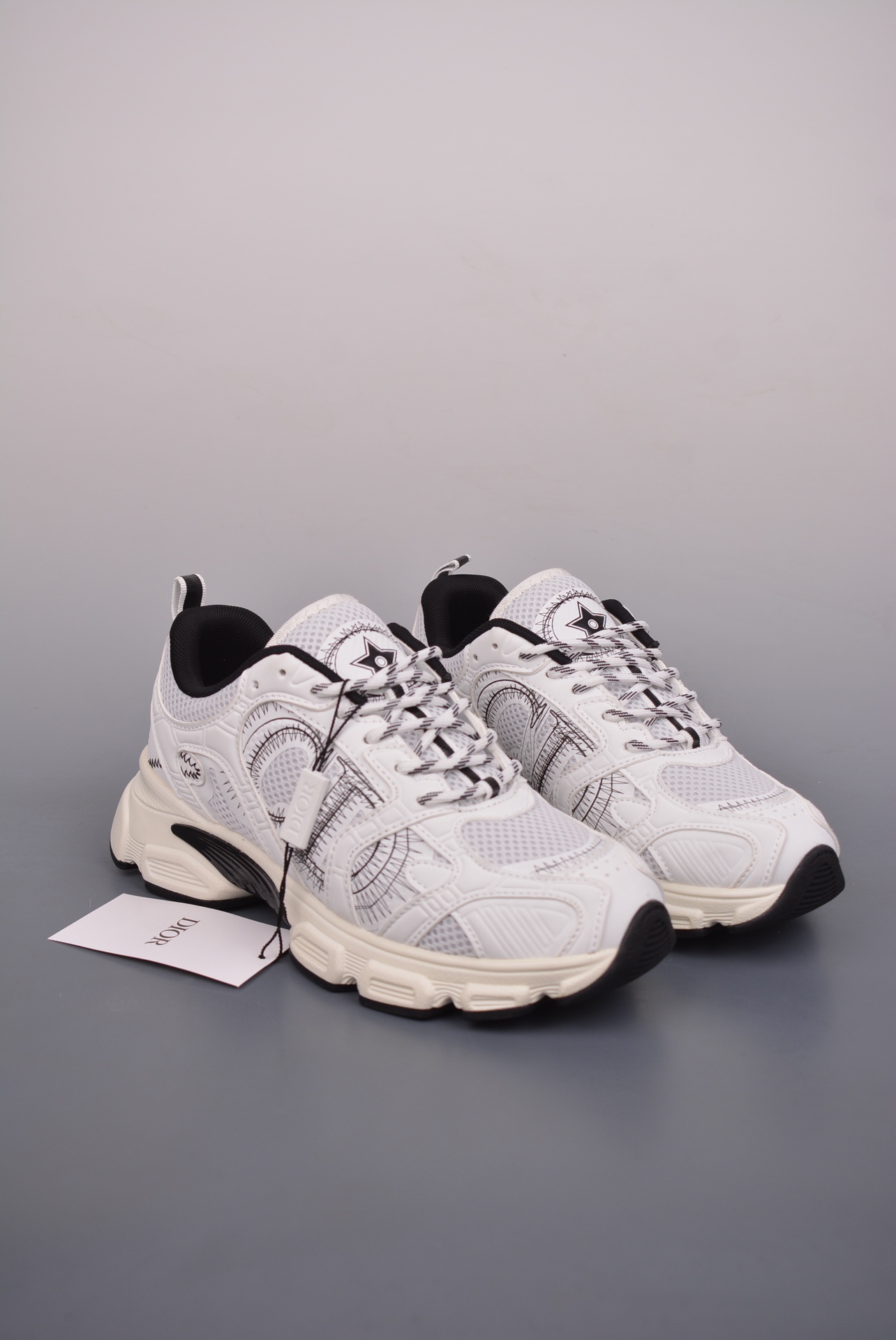 DIOR Chrono sneakers white and black