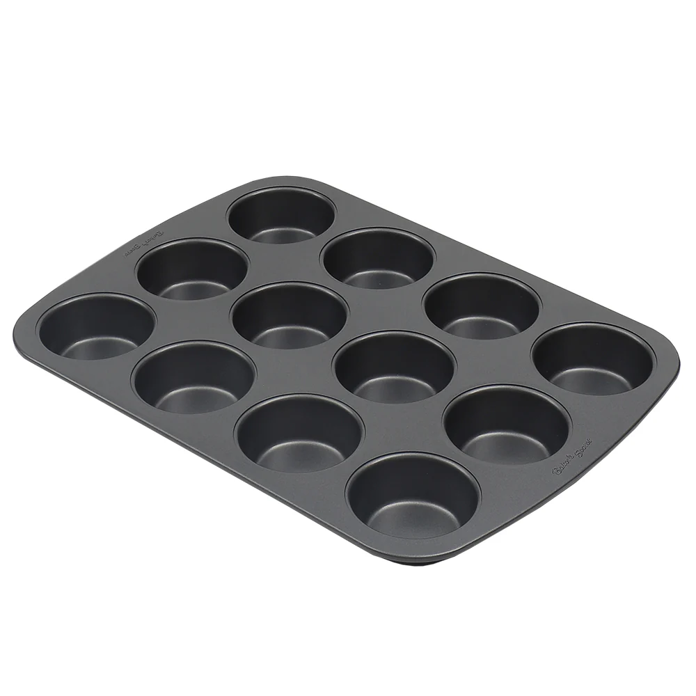Baker..s Secret Essentials 12-Cup Non-Stick Steel Muffin Pan