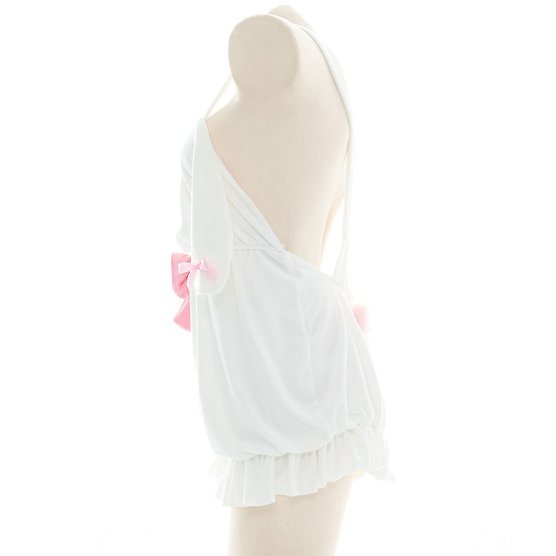 Cartoon Bunny Ears Bow Knot Lingerie