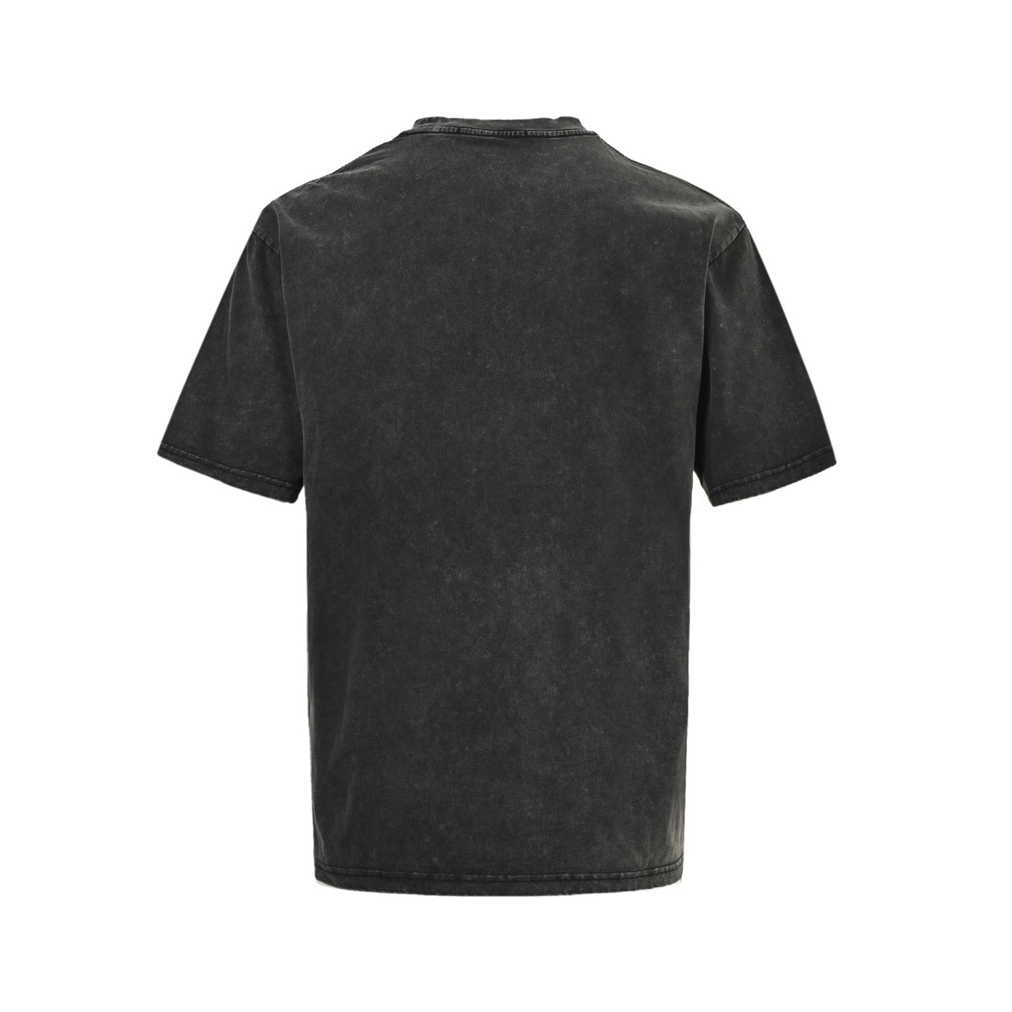 Louis Vuitton 25ss embroidered lettering washed distressed short sleeves
