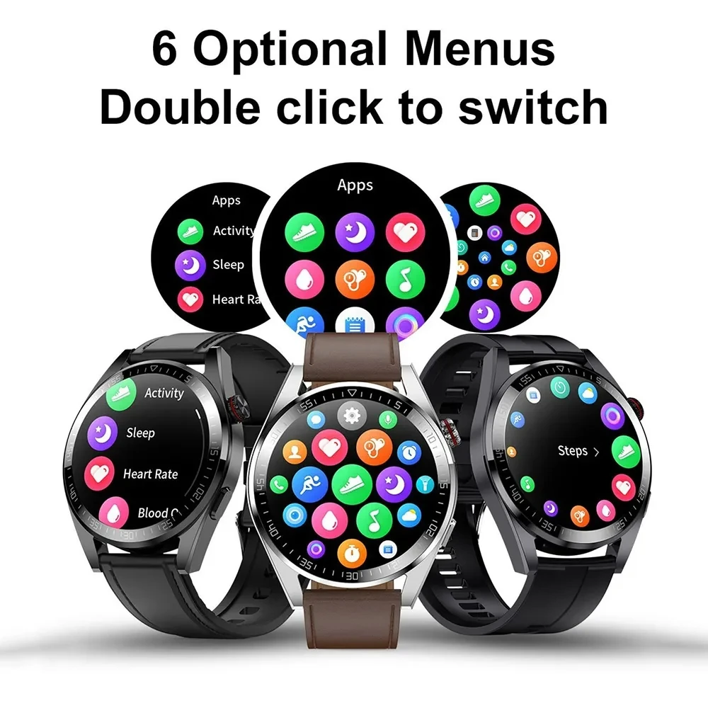 2023 New men's AMOLED Smartwatch HD Bluetooth Talk 4GB memory 466*466 full screen touch 3ATM deep waterproof smartwatch for men