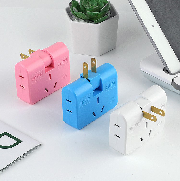 (💥Last Day Promotions-50% OFF)-Upgrade 3 in 1 Rotatable Socket Converter-BUY 5 GET 3 FREE & FREE SHIPPING