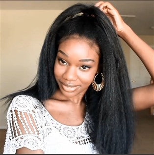 New Kinky Straight Lace Front Basic Cap Affordable Hair