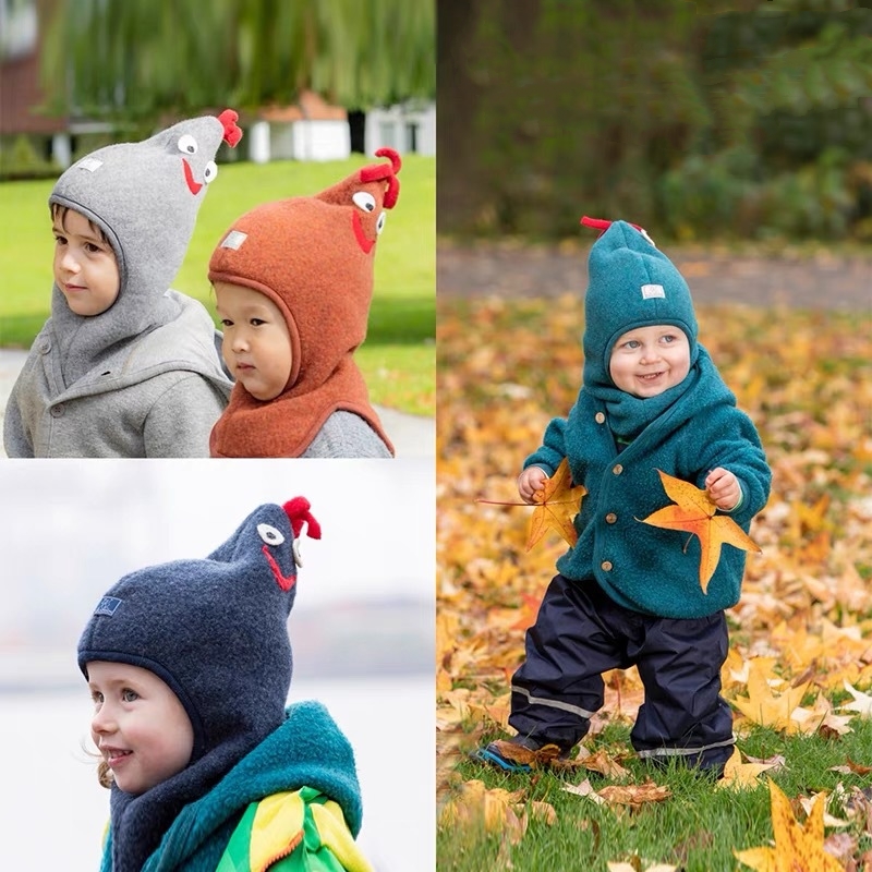 Baby & Children's hats,organic wool fleece balaclava