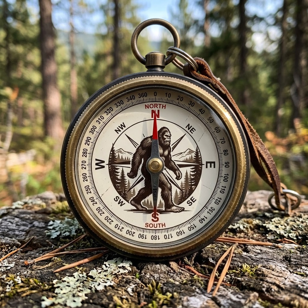 🧭🌲 Bigfoot Adventure Compass