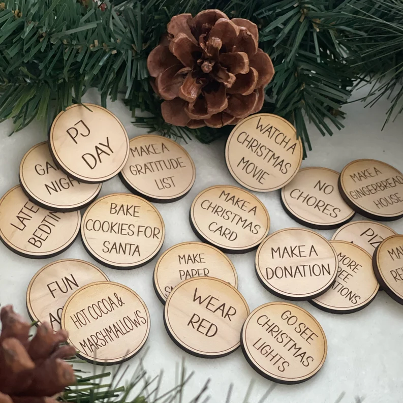 25 Days of Christmas Activity Tokens