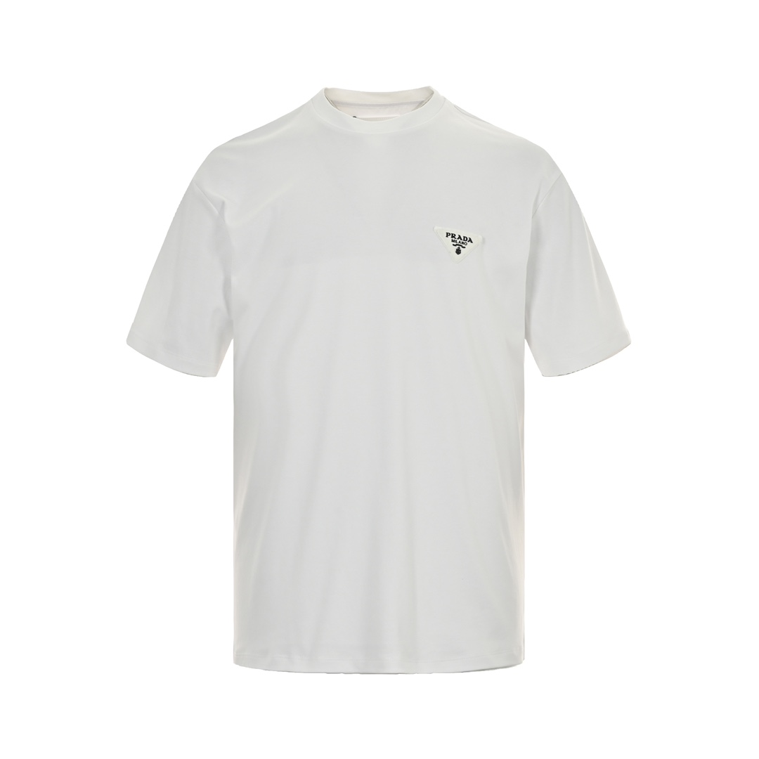 Prada 24ss triangle logo short sleeve
