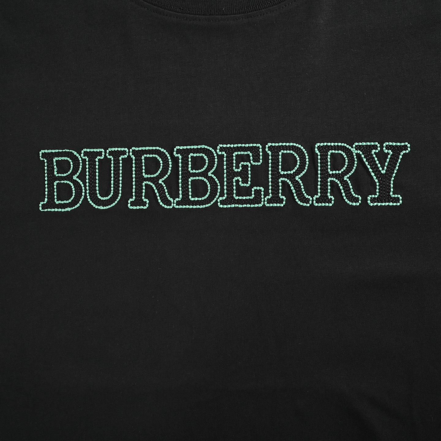 Burberry 25ss Tatami embroidered letter short sleeve